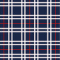 紺ベースに赤いラインの入ったタータンチェック柄パターン