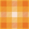 オレンジベースの配色のガンクラブチェックパターン