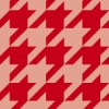 赤いハウンドトゥース（千鳥格子）柄パターン