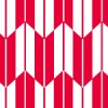 赤と白の可愛らしい矢絣柄パターン