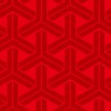 赤ベースの組亀甲 和柄パターン
