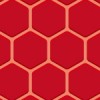 赤い亀甲型のタイル風パターン