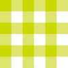 黄緑色のギンガムチェック柄パターン