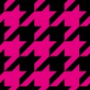 黒とピンクのハウンドトゥース（千鳥格子）柄パターン