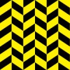 黒と黄色のヘリンボーン柄パターン
