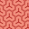 赤色基調の毘沙門亀甲柄パターン