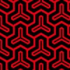 赤と黒の毘沙門亀甲柄パターン