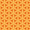 オレンジ色の組亀甲柄パターン