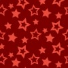 赤色の様々な大きさの星が散らばるパターン
