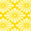 黄色の菊菱柄パターン