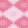 濃淡のあるピンク色の菊菱柄パターン