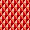 立体的に見える赤色の菱形パターン
