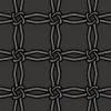 黒い飾り結びが交差するパターン