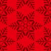 赤い雪の結晶イラスト幾何学パターン