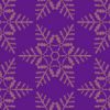 紫色の雪の結晶イラスト幾何学パターン