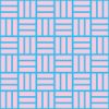 青とピンク色の網代文様 和柄パターン