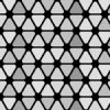 白黒の角丸三角形が並ぶパターン