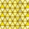 黄色の角丸三角形が並ぶパターン