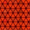 赤色の角丸三角形が並ぶパターン