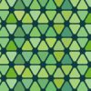 緑色の角丸三角形が並ぶパターン