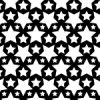 白黒のスターが並ぶパターン