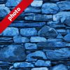 青色の石ブロックのパターン