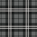 黒を多様したクールなタータンチェック柄パターン