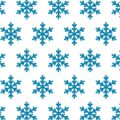雪の結晶のイラストが並ぶパターン