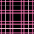 黒とピンクのタータンチェック柄パターン