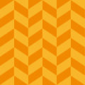 オレンジ色のヘリンボーン柄パターン