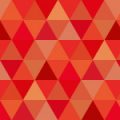 赤基調の三角が並ぶパターン