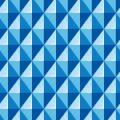 立体的に見える青色の菱形パターン