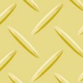 黄色の縞鋼板・チェッカープレートのパターン