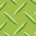 緑色の縞鋼板・チェッカープレートのパターン