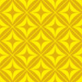 黄色の正方形とダイア形パターン
