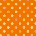 オレンジ色系のドット柄パターン