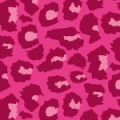 ピンクベースにアレンジされた豹柄アニマルパターン